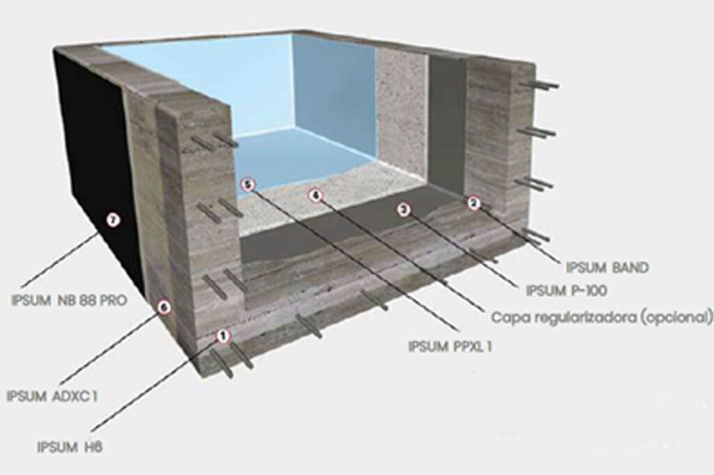 Protección interna del hormigón con aditivos para hormigón o concreto